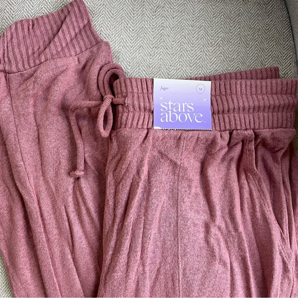 Stars Above Pink Sweatpants Cozy Loungewear